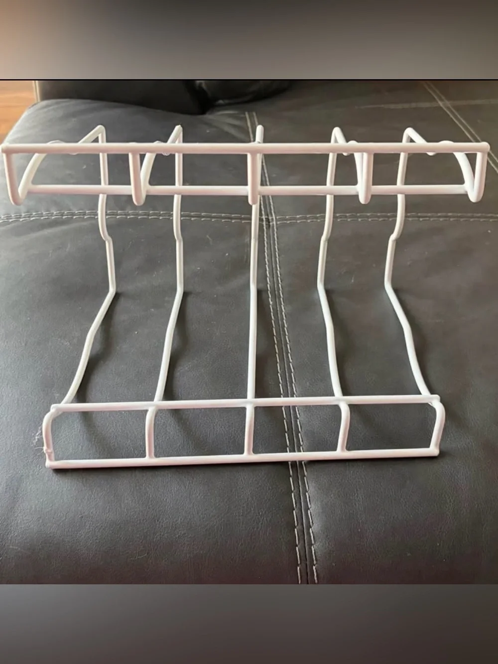 NWOT, 4-Slot Lid & Bakeware Storage Rack, White